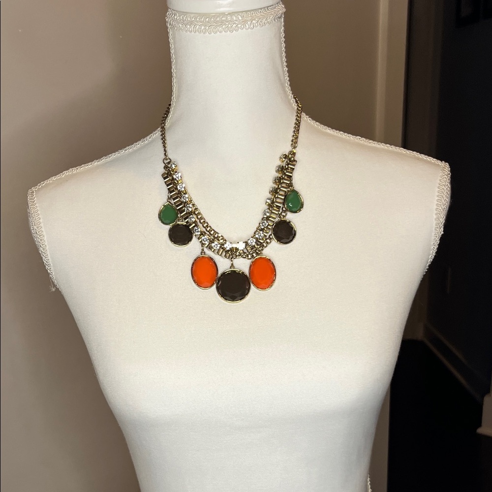 Elegant Multicolor Statement Necklace